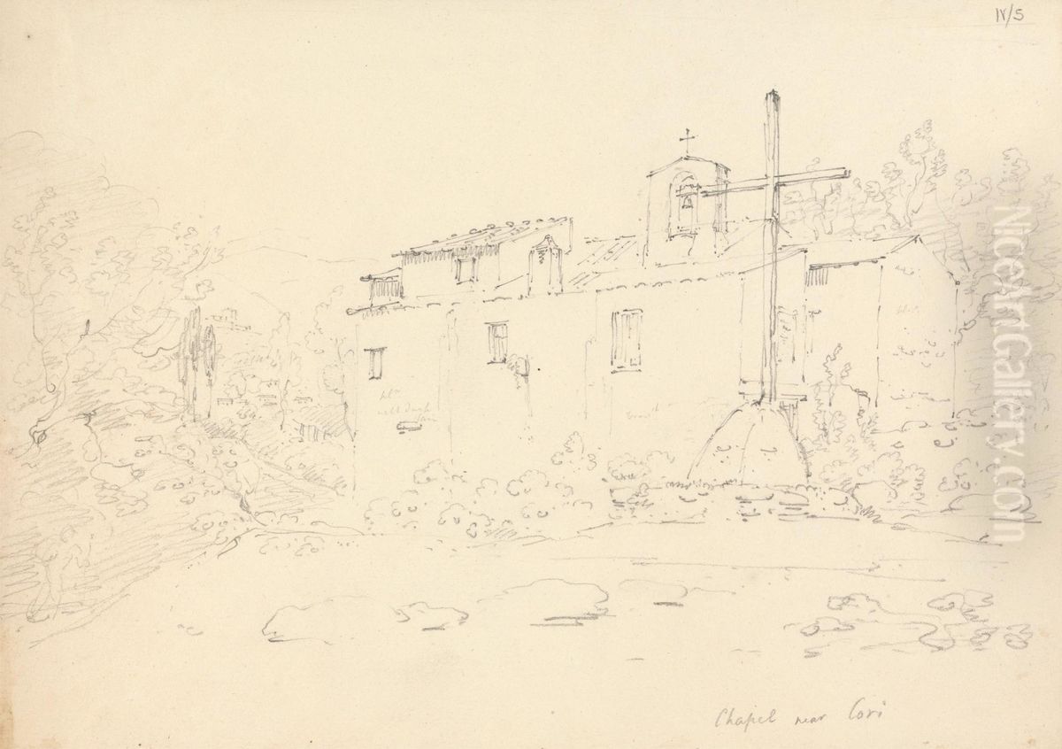 Chapel Near Cori Oil Painting by Robert Smirke