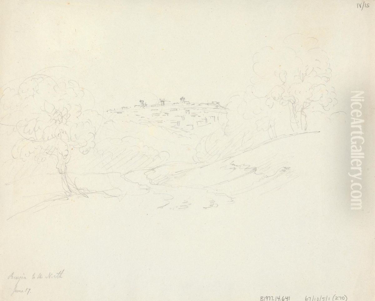 Perugia to the North Oil Painting by Robert Smirke