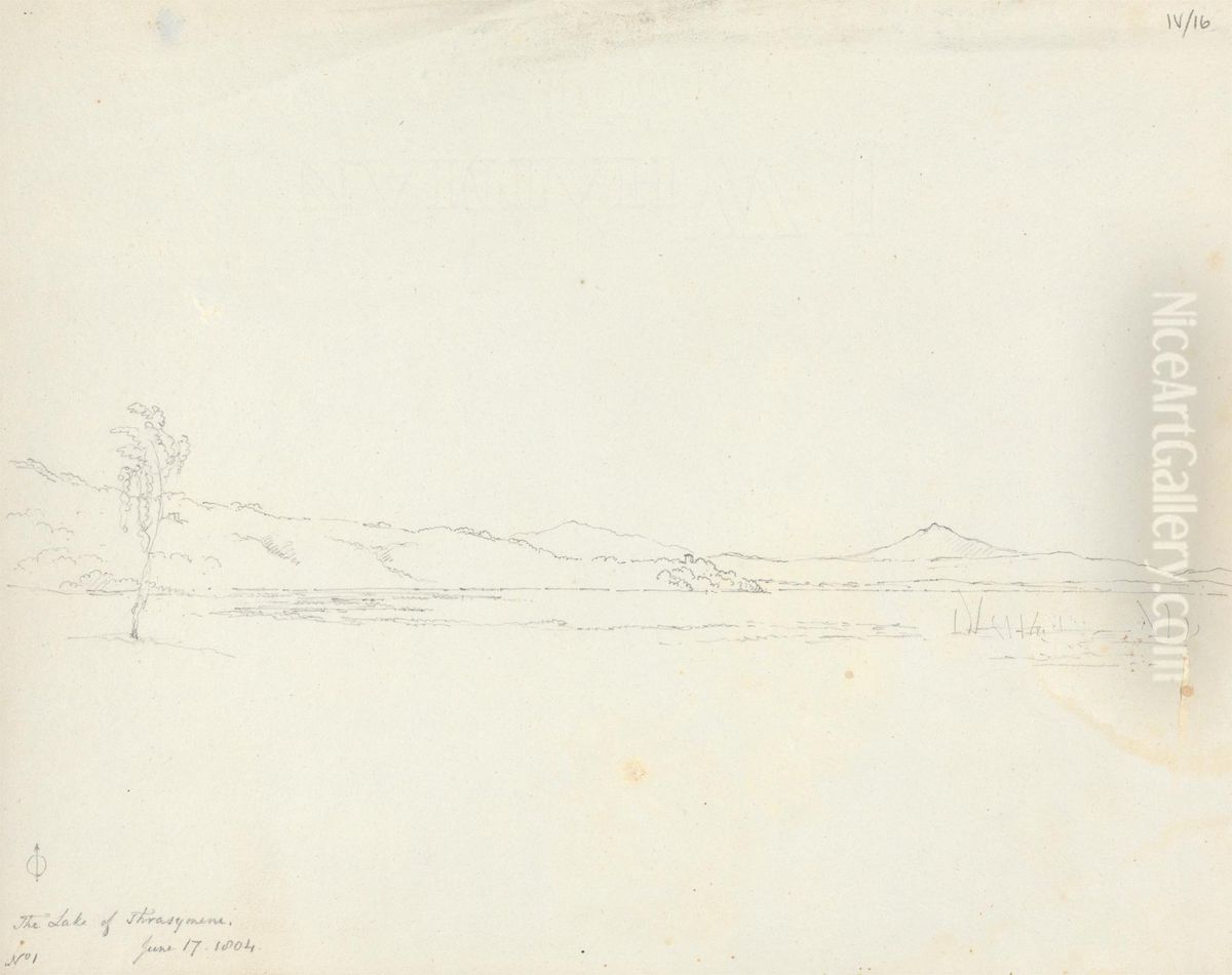 The Lake of Thrasimene Oil Painting by Robert Smirke