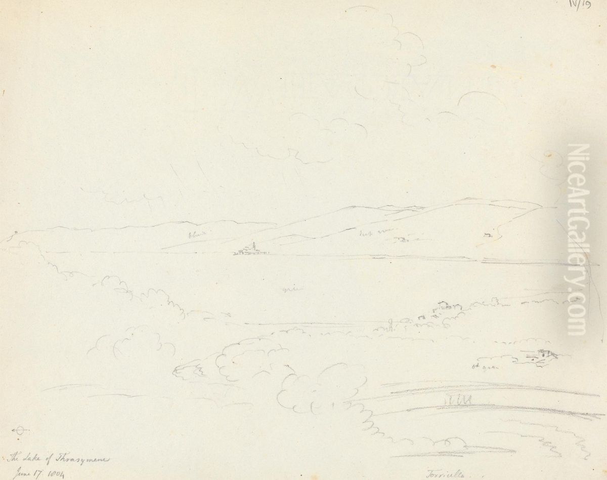 The Lake of Thrasimene Oil Painting by Robert Smirke