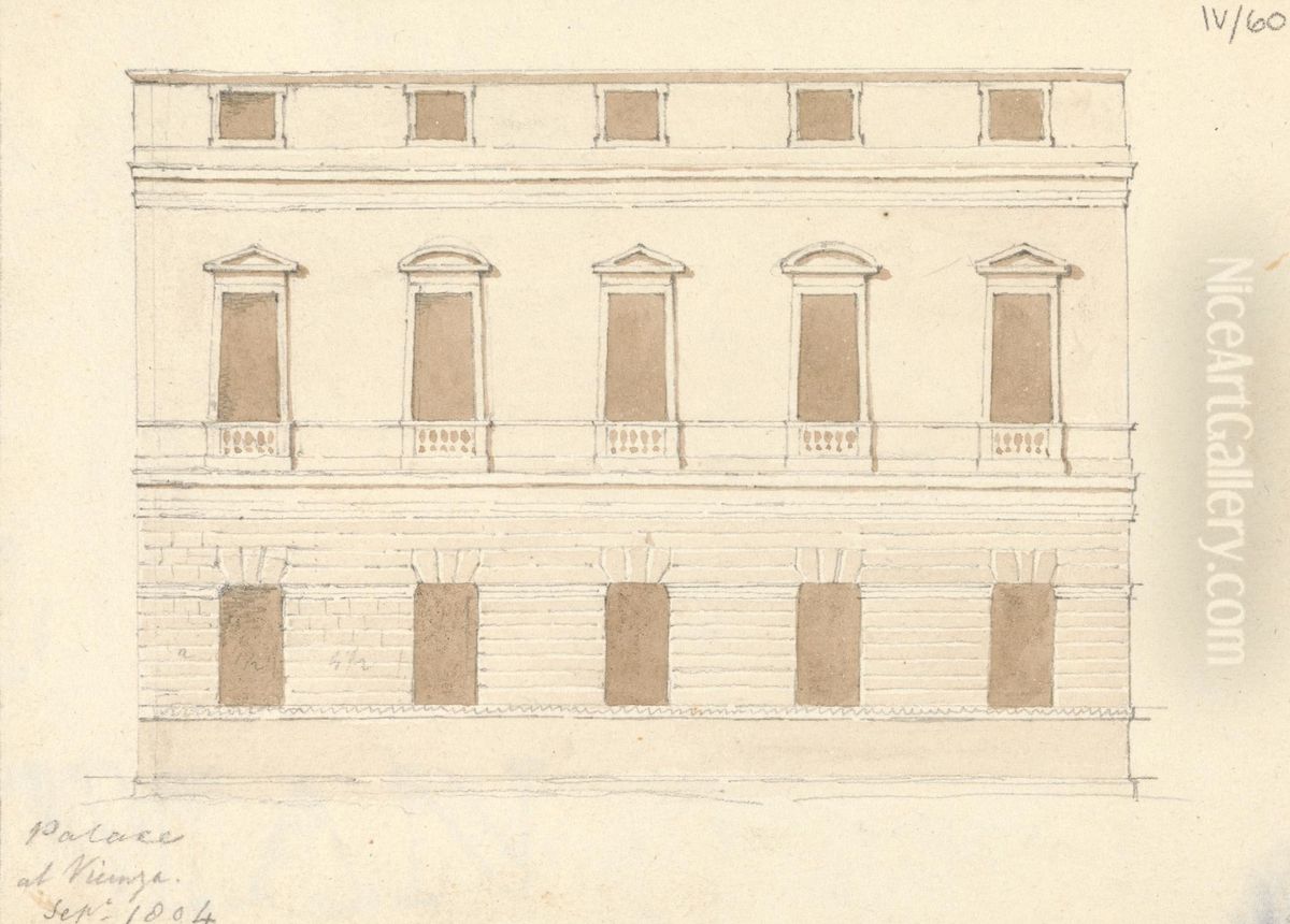 Palace at Vincenza Oil Painting by Robert Smirke