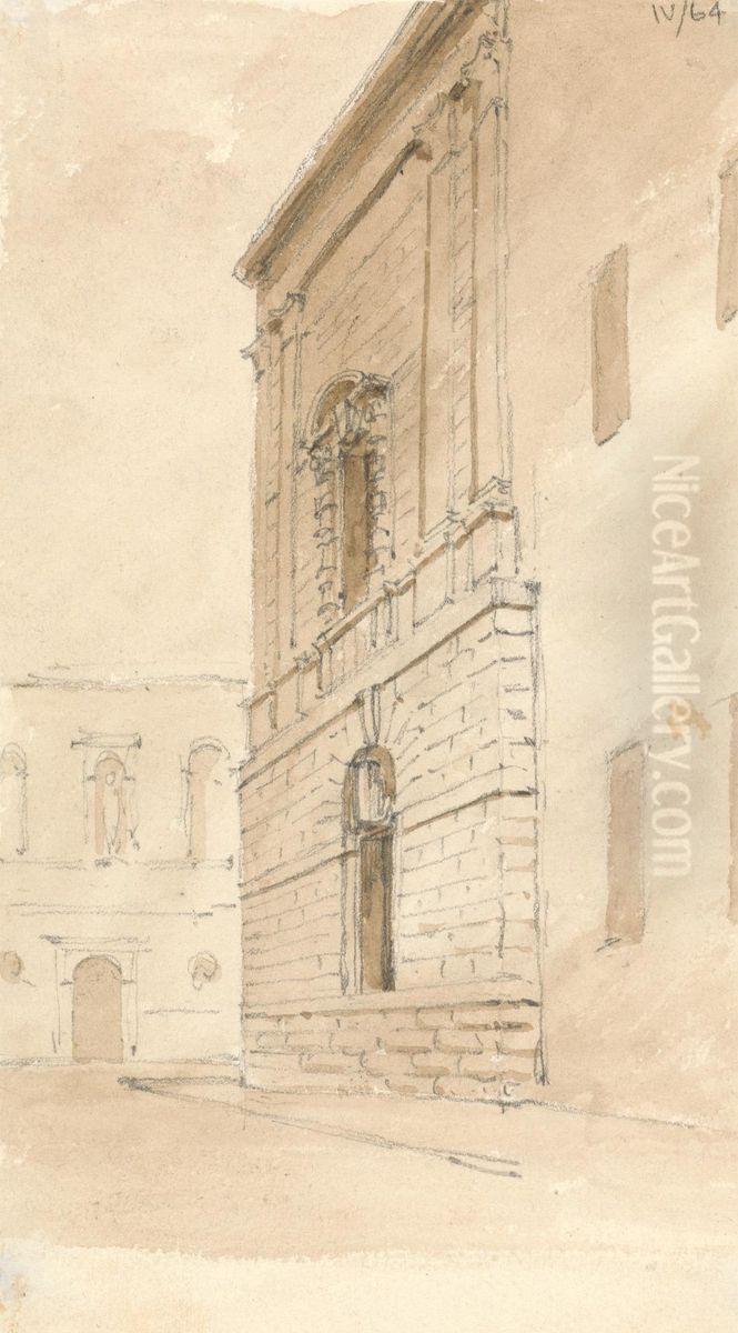 Sketches of Buildings in Vicenza Oil Painting by Robert Smirke