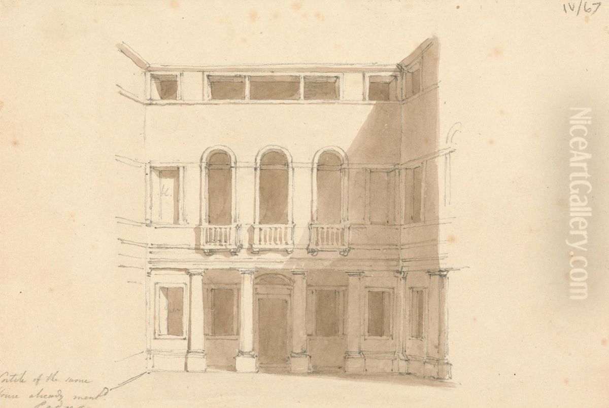 Palace in Padua Oil Painting by Robert Smirke