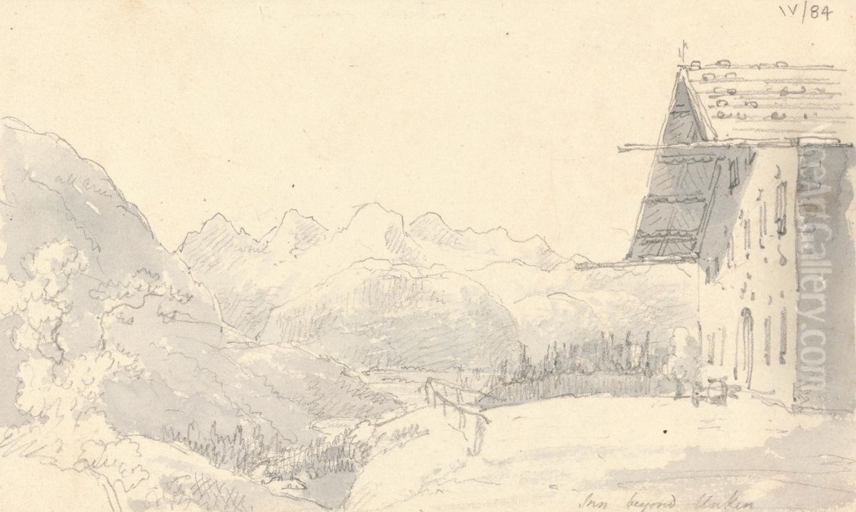 Inn Beyond Unken, Austria Oil Painting by Robert Smirke