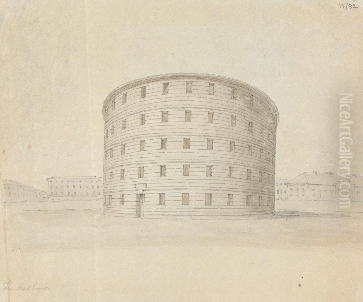 The Madhouse Oil Painting by Robert Smirke