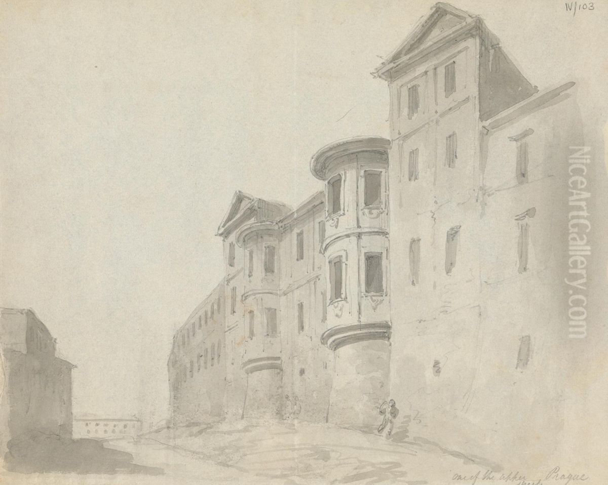 One of the Upper Prague Streets Oil Painting by Robert Smirke