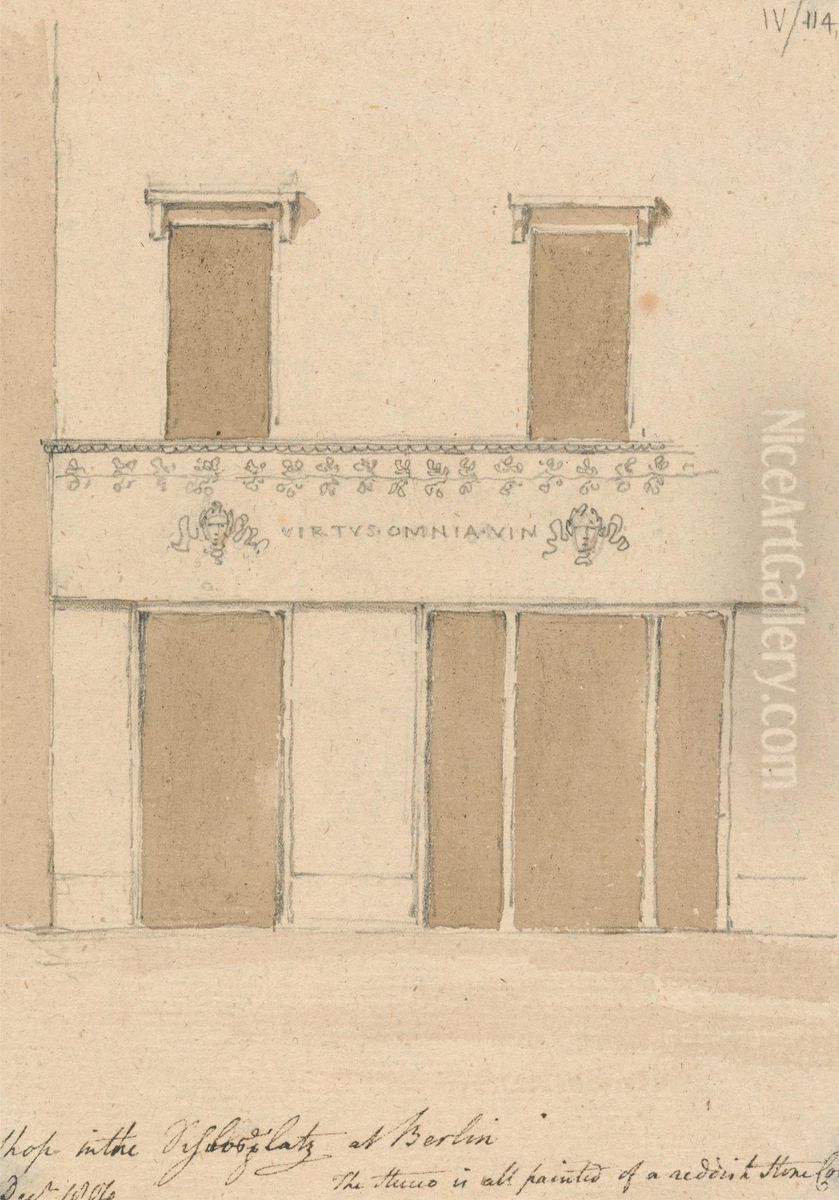 A Shop in Berlin Oil Painting by Robert Smirke