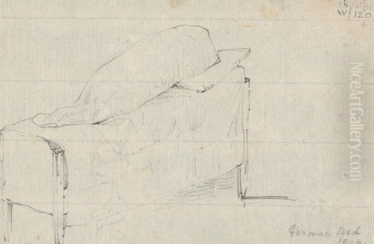 German Bed Oil Painting by Robert Smirke