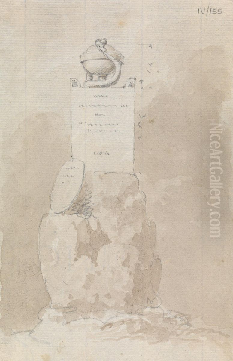 Tombstone Oil Painting by Robert Smirke