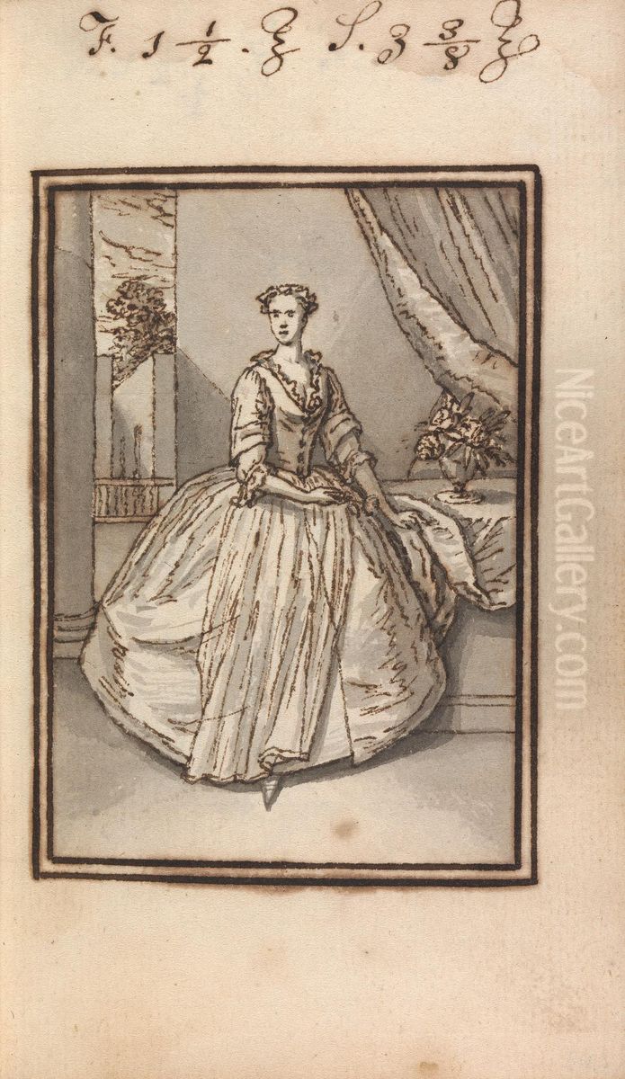 Album Drawing Oil Painting by Thomas Bardwell