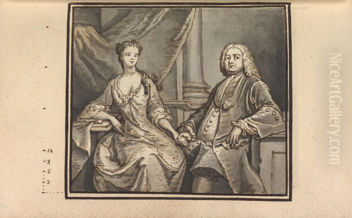 Album Drawing Oil Painting by Thomas Bardwell