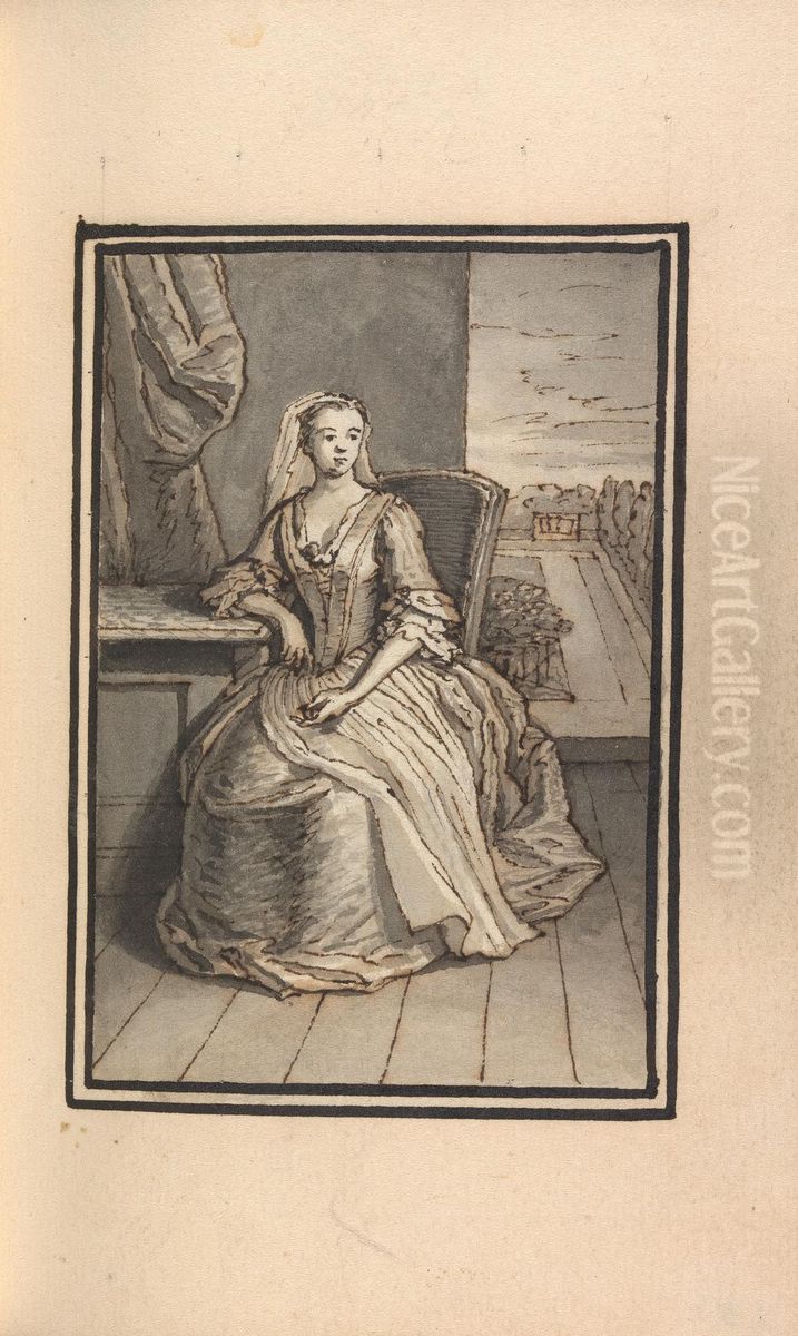 Album Drawing Oil Painting by Thomas Bardwell