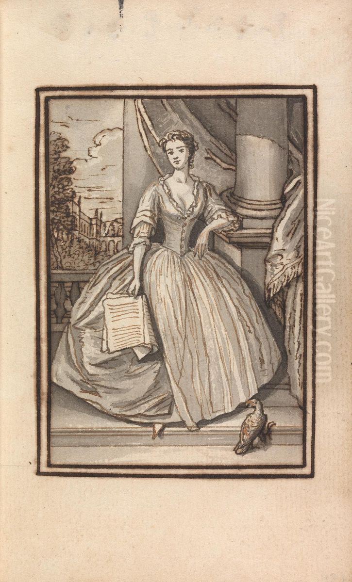 Album Drawing Oil Painting by Thomas Bardwell