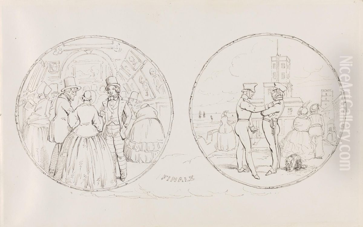 The Guards and the Line Oil Painting by Alfred Henry Forrester