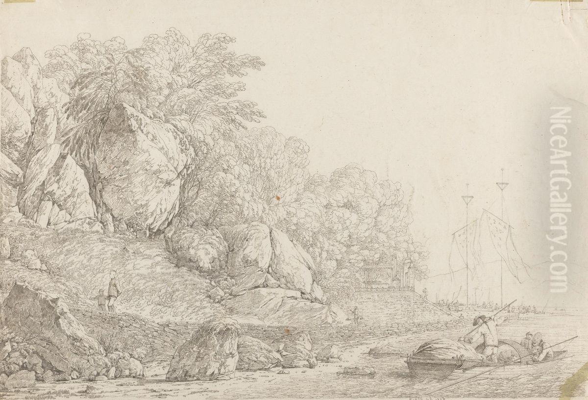 View in Macao Oil Painting by John Webber