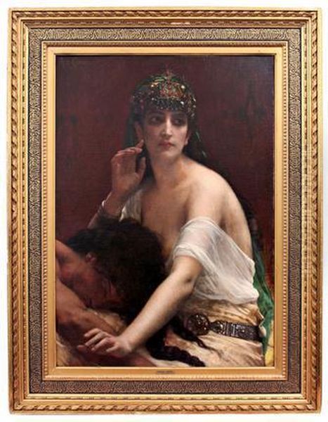 Samson And Delilah Oil Painting by Alexandre Cabanel