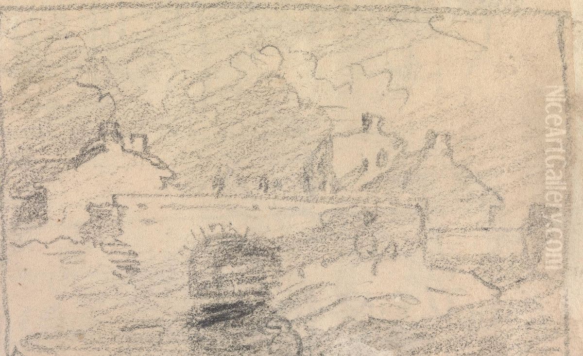 From an Album of Sixty-one Topographical Sketches Oil Painting by John Varley