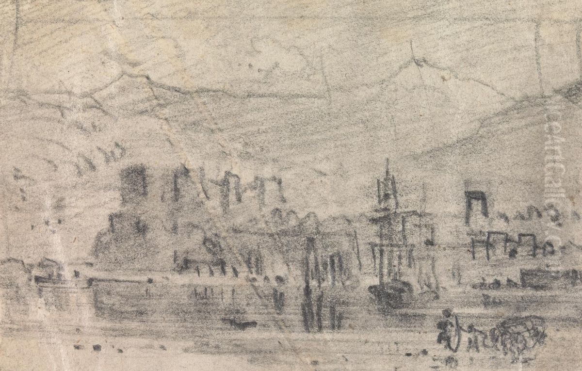 From an Album of Sixty-one Topographical Sketches Oil Painting by John Varley