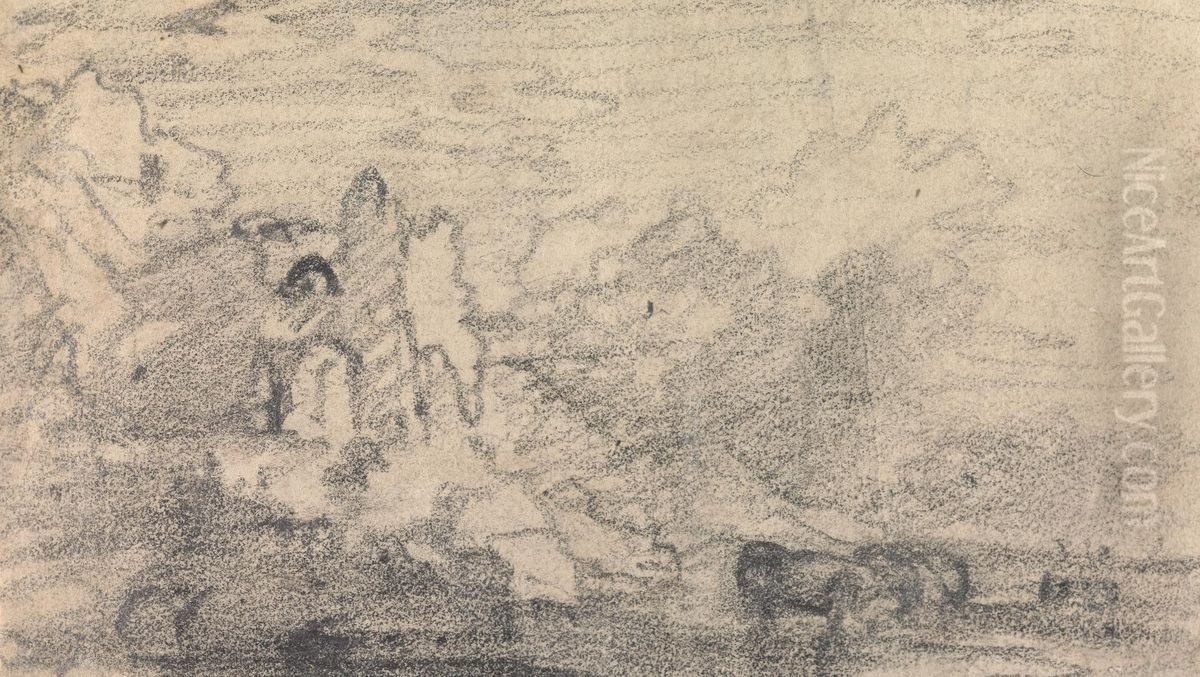 From an Album of Sixty-one Topographical Sketches Oil Painting by John Varley