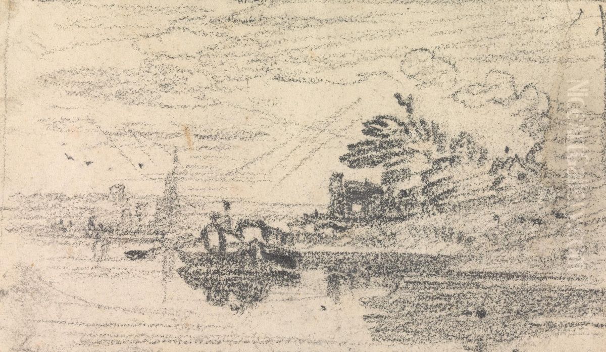 From an Album of Sixty-one Topographical Sketches Oil Painting by John Varley