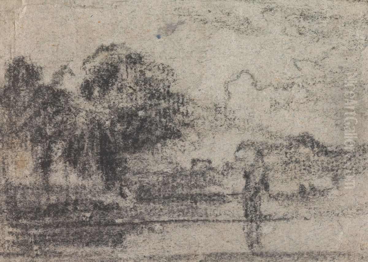 From an Album of Sixty-one Topographical Sketches Oil Painting by John Varley