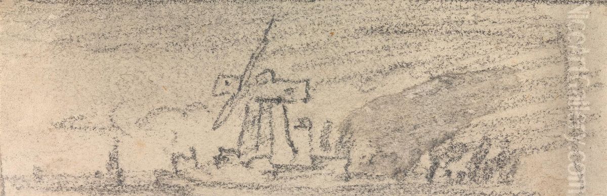 From an Album of Sixty-one Topographical Sketches Oil Painting by John Varley