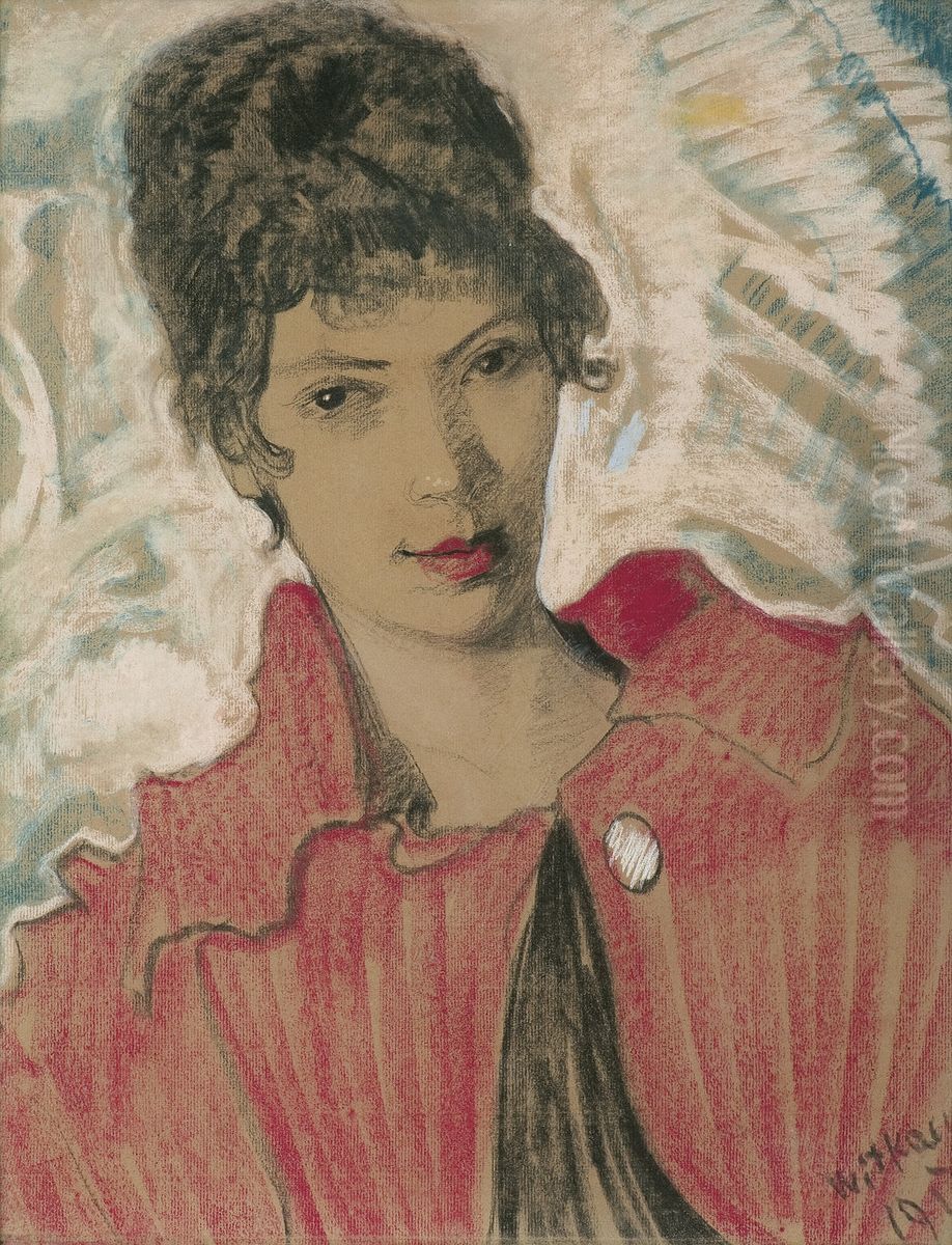 Portrait of Maria Proniewicz Oil Painting by Stanislaw Ignacy Witkiewicz (Witkacy)