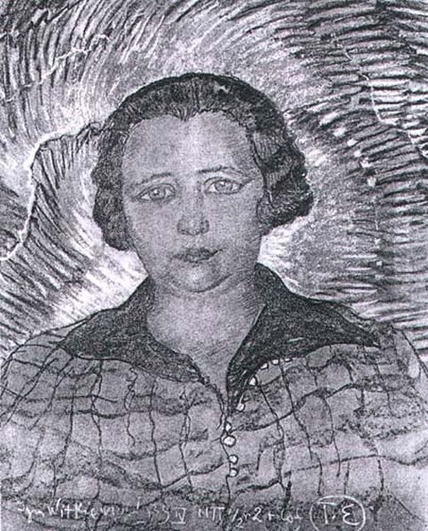 Portret Marii Banasiuk-Burnat Z Zakopanego Oil Painting by Stanislaw Ignacy Witkiewicz (Witkacy)