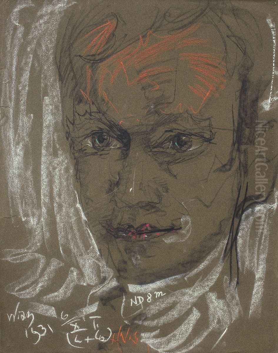 Portret Jana Leszczynskiego Oil Painting by Stanislaw Ignacy Witkiewicz (Witkacy)