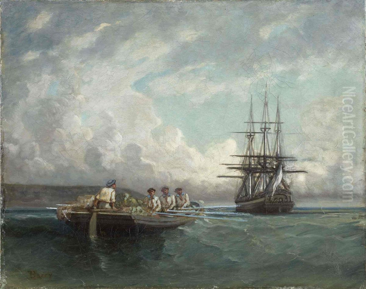 La poste aux choux Oil Painting by Francois Pierre Barry