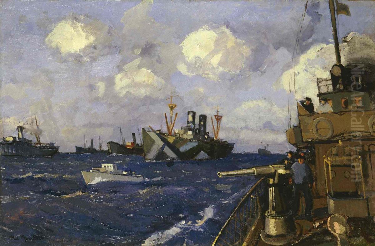 Le convoi Oil Painting by Paul Morchain