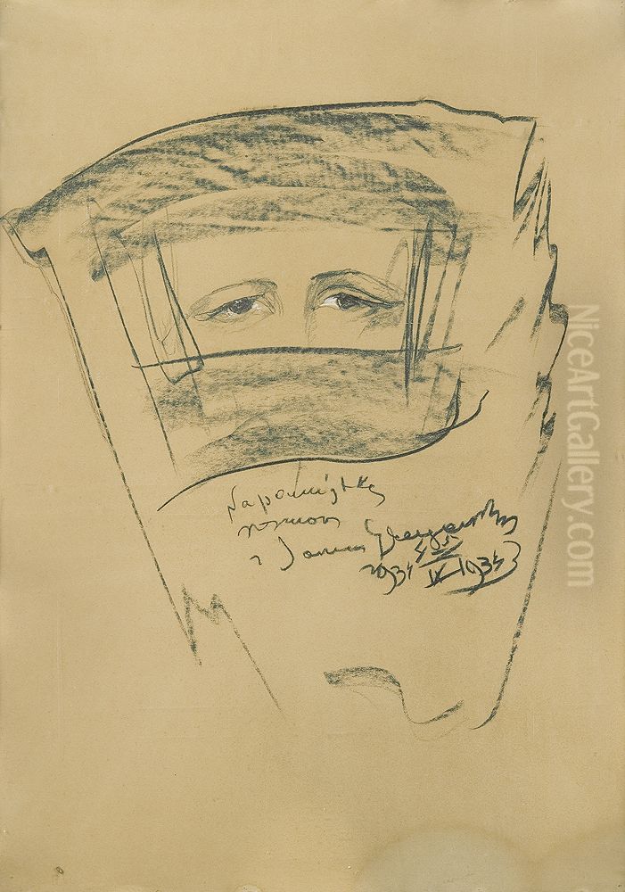 Portrait of Jan Jozef Glogowski Oil Painting by Stanislaw Ignacy Witkiewicz (Witkacy)