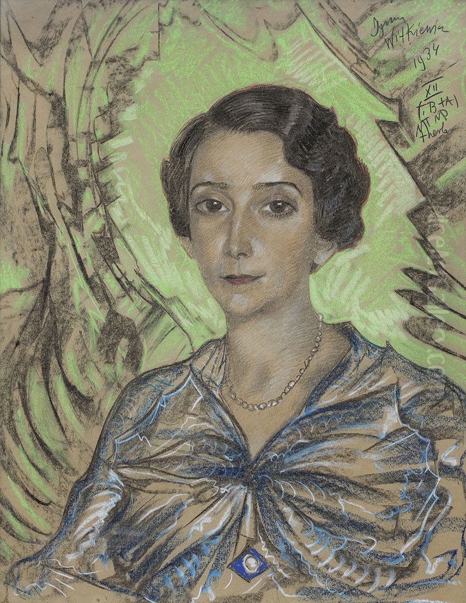 Portret Kobiety Oil Painting by Stanislaw Ignacy Witkiewicz (Witkacy)