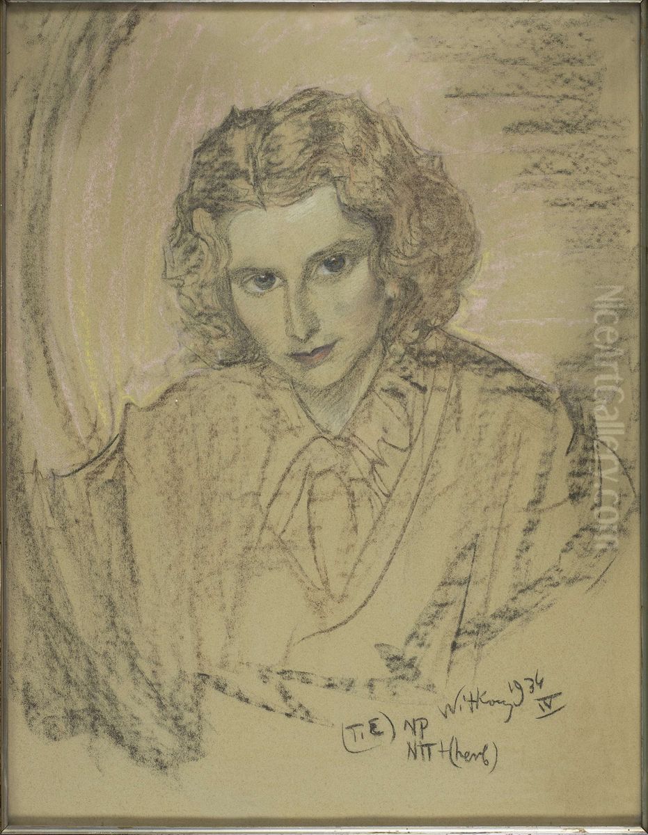 Portret Krystyny Helczynskiej-Kilarskiej Oil Painting by Stanislaw Ignacy Witkiewicz (Witkacy)