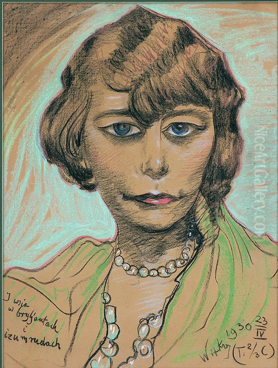 Portret Marii Suchon Oil Painting by Stanislaw Ignacy Witkiewicz (Witkacy)