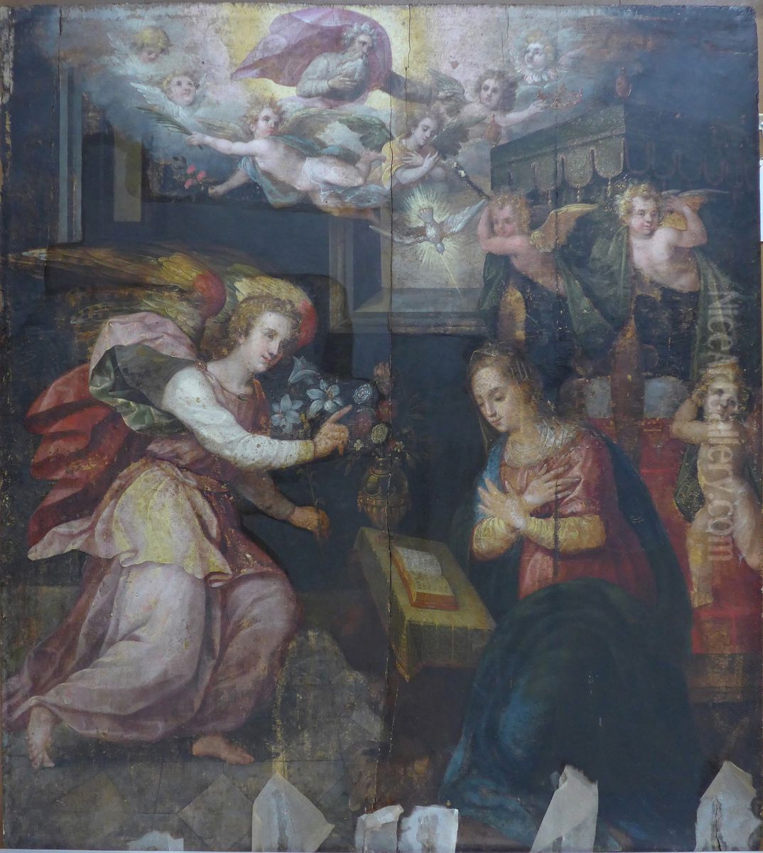 Annunciation Oil Painting by Luis de Vargas
