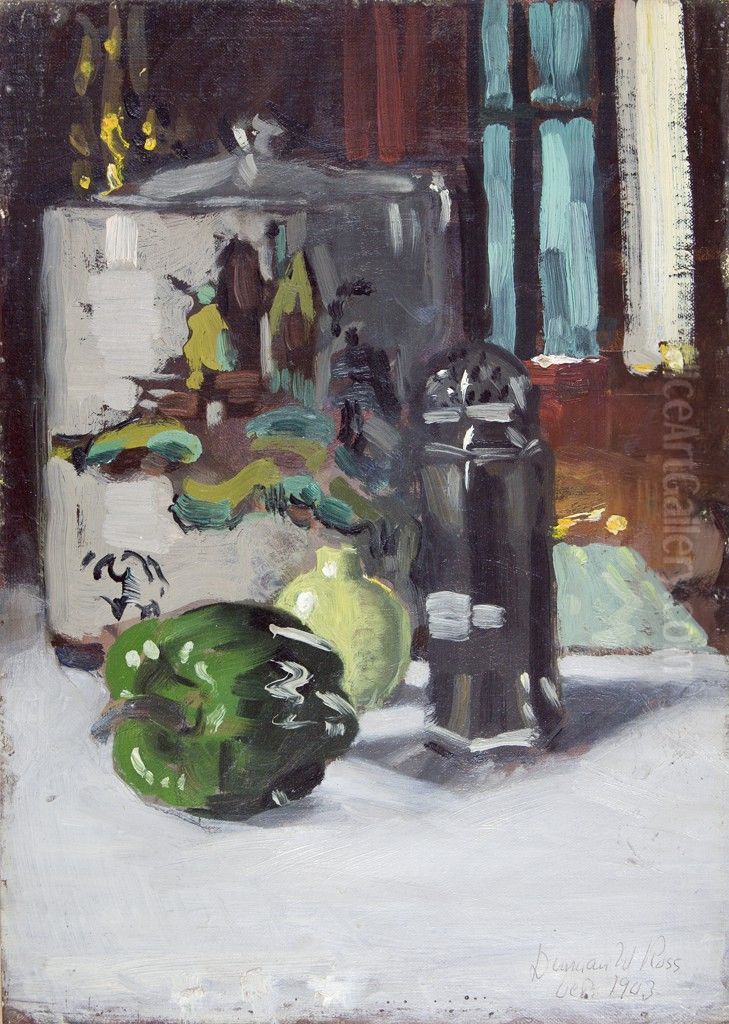 Still Life with Pepper Oil Painting by Denman Ross