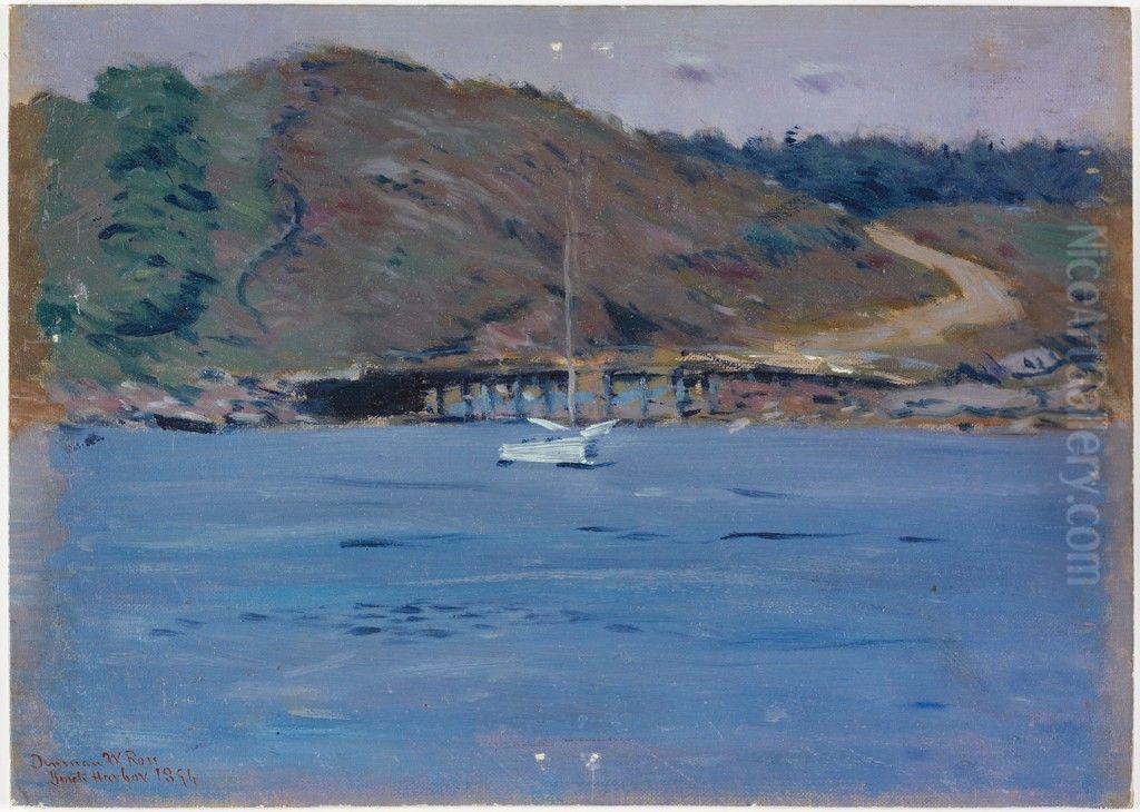 York Harbor, Maine Oil Painting by Denman Ross