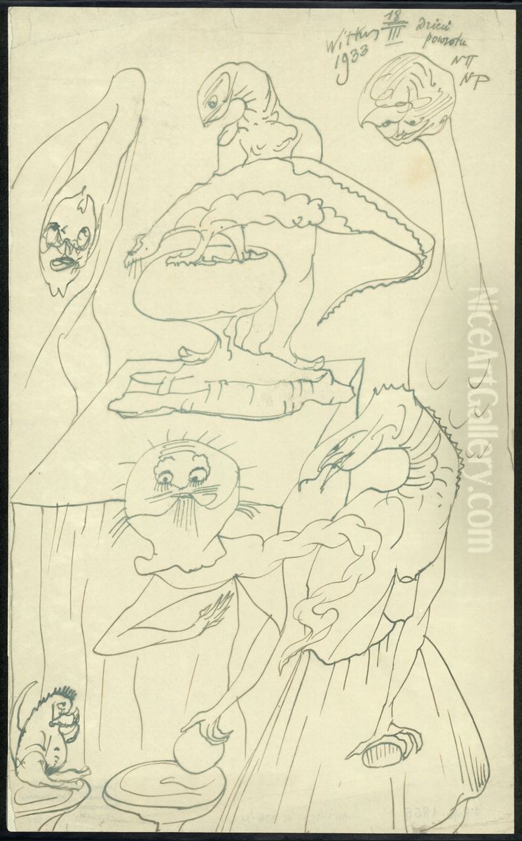 Day of return Oil Painting by Stanislaw Ignacy Witkiewicz (Witkacy)