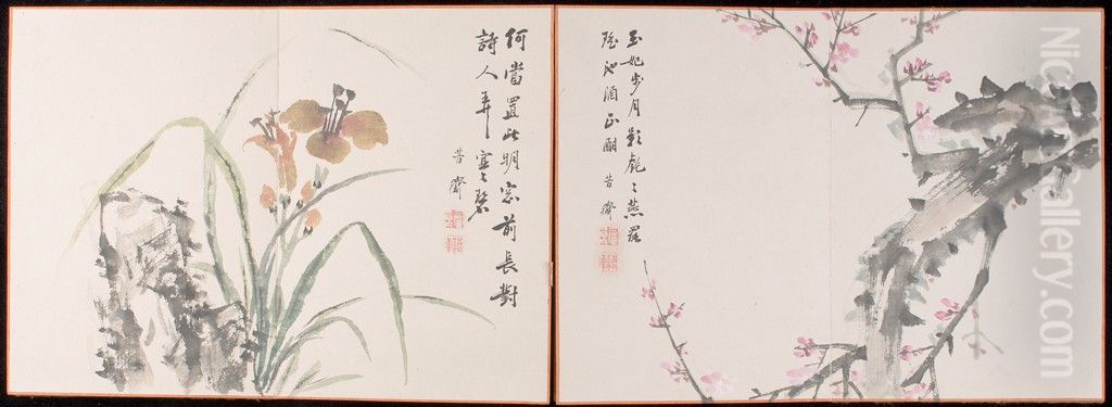 Album of Paintings of the Twelve Months Oil Painting by Utagawa Kuniaki II