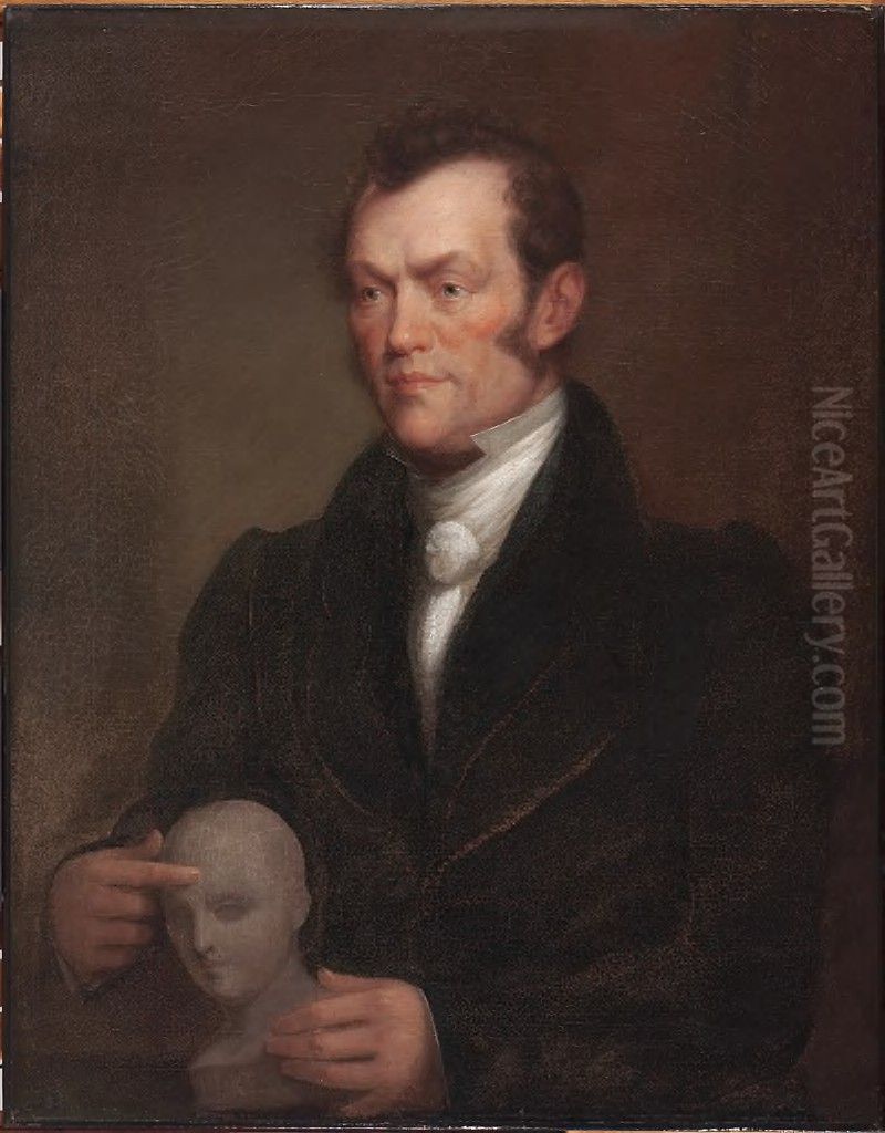 Johann Gaspar Spurzheim (1776-1832) Oil Painting by Alvan Fisher