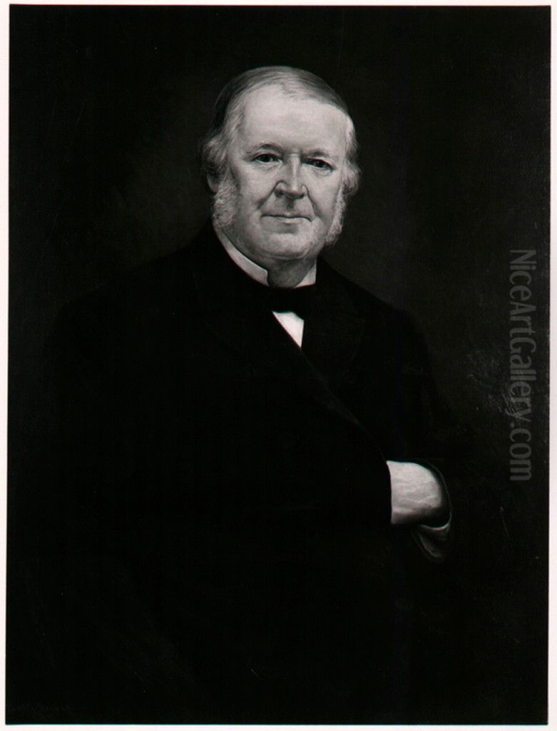 Hugh McCulloch (1808-1892) Oil Painting by Karl Becker