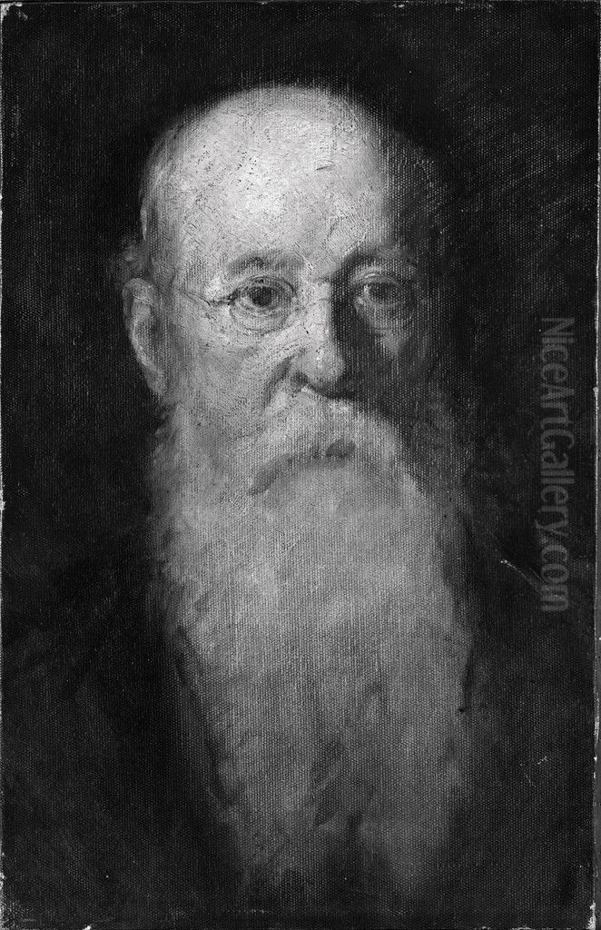 Henry James (1811-1882) Oil Painting by Frank Duveneck