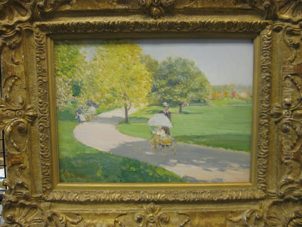 Nurses in the Park Oil Painting by Childe Hassam