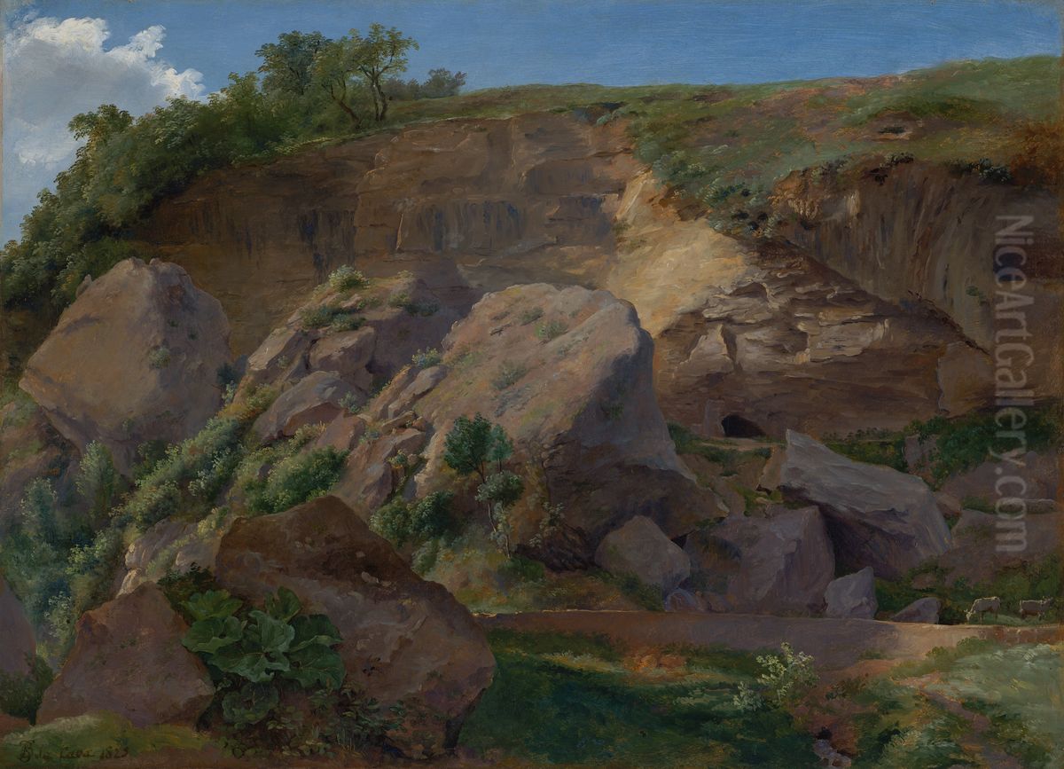 La Cava Oil Painting by Louise-Josephine Sarazin de Belmont