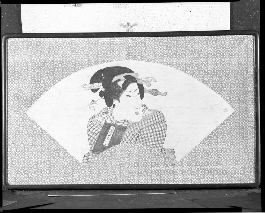 Head of a Courtesan Oil Painting by Utagawa Kuniyoshi