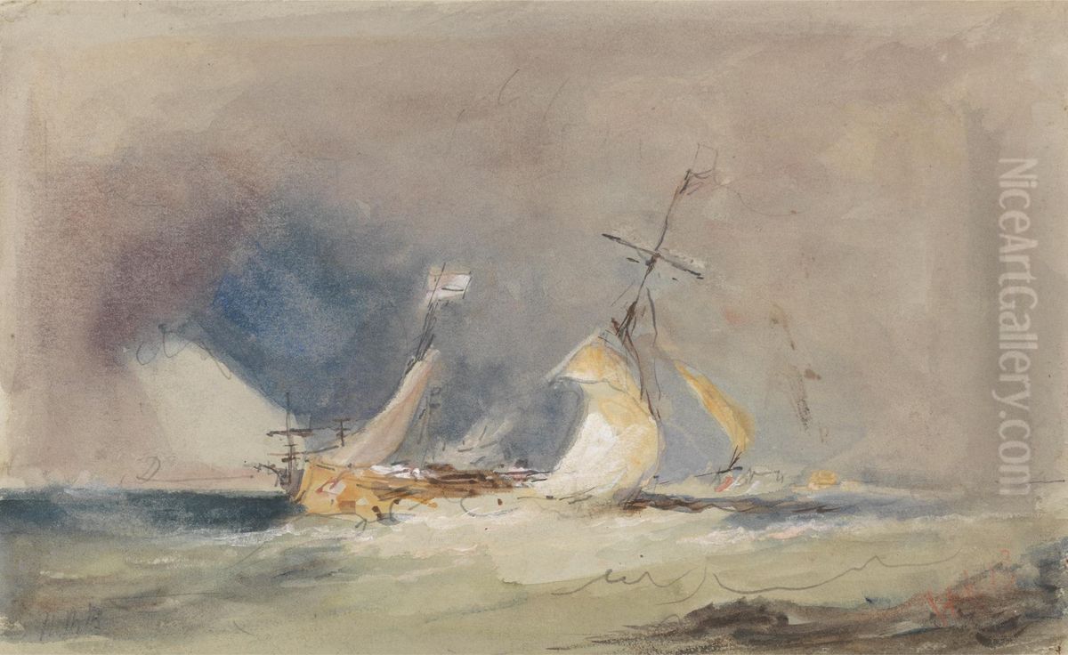 Mouth of the Humber Oil Painting by Hercules Brabazon Brabazon