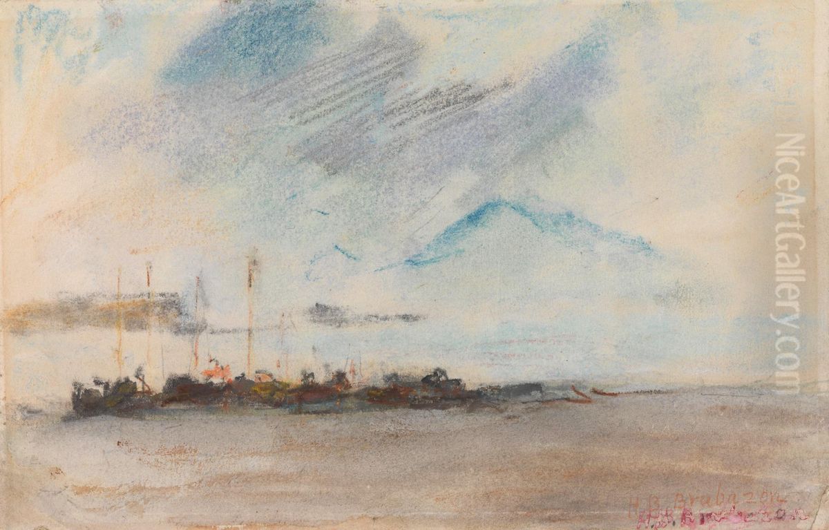 Vesuvius Oil Painting by Hercules Brabazon Brabazon