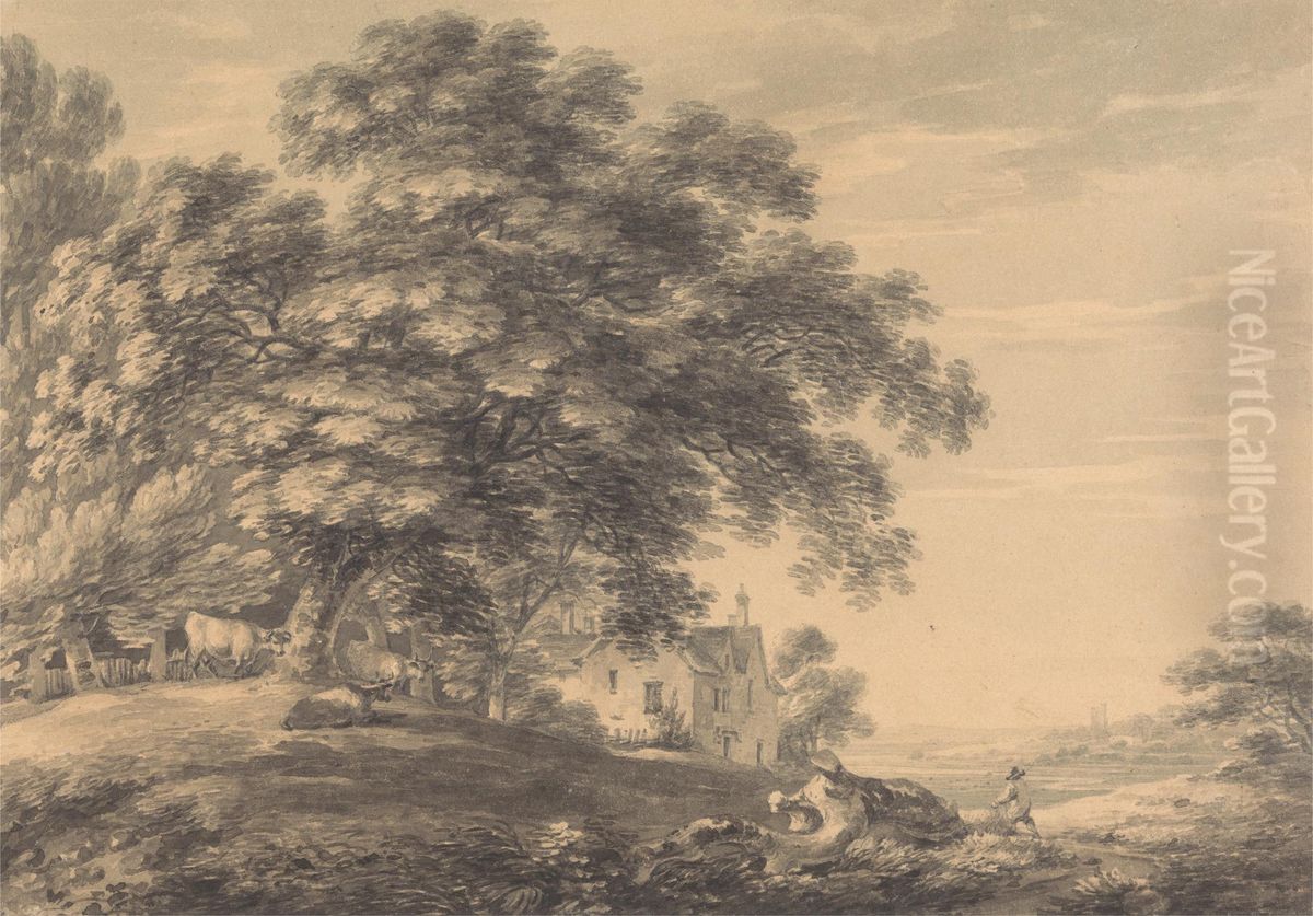 Landscape Oil Painting by Thomas Hearne