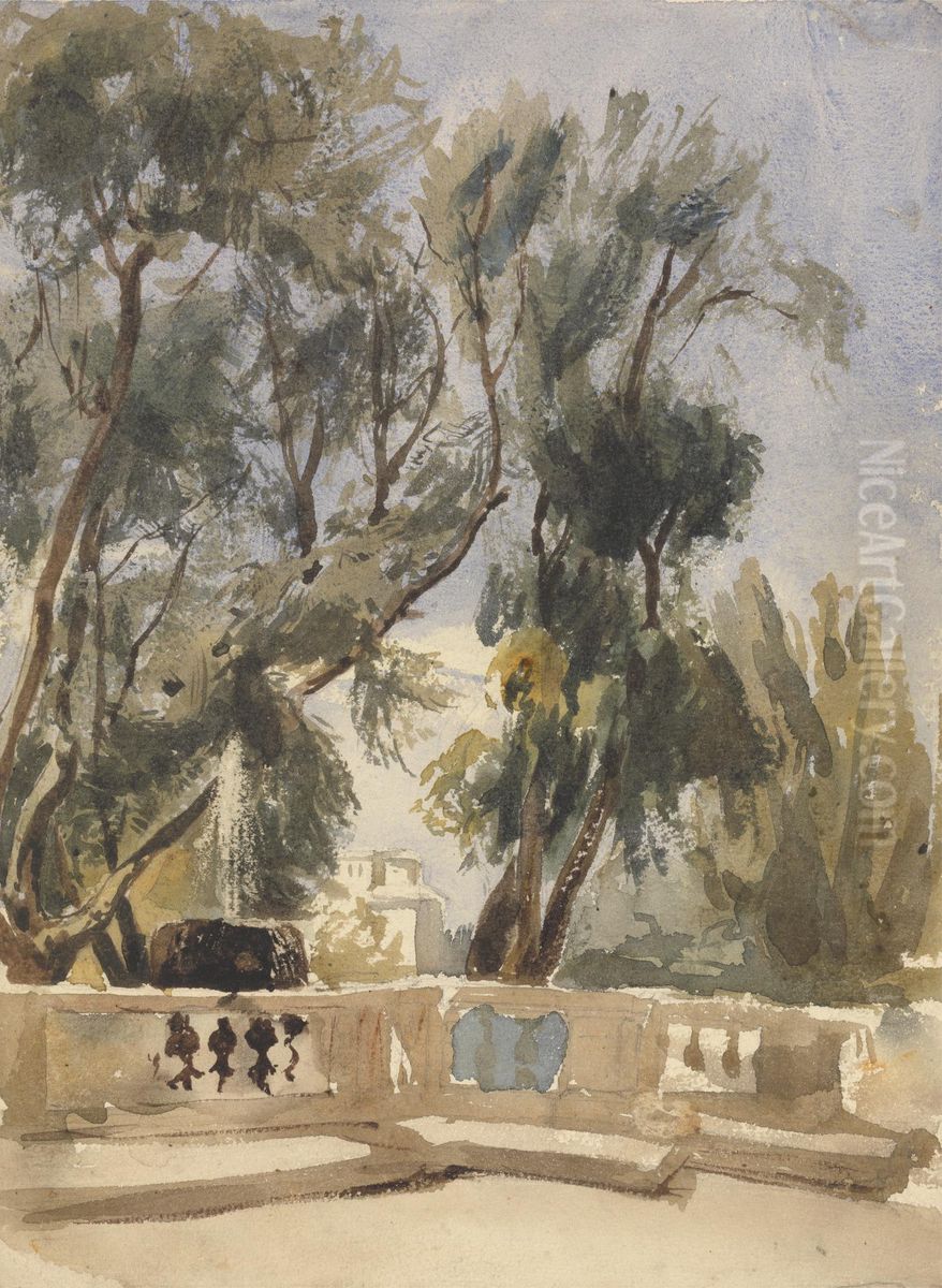 The Terrace Oil Painting by Alfred Elmore